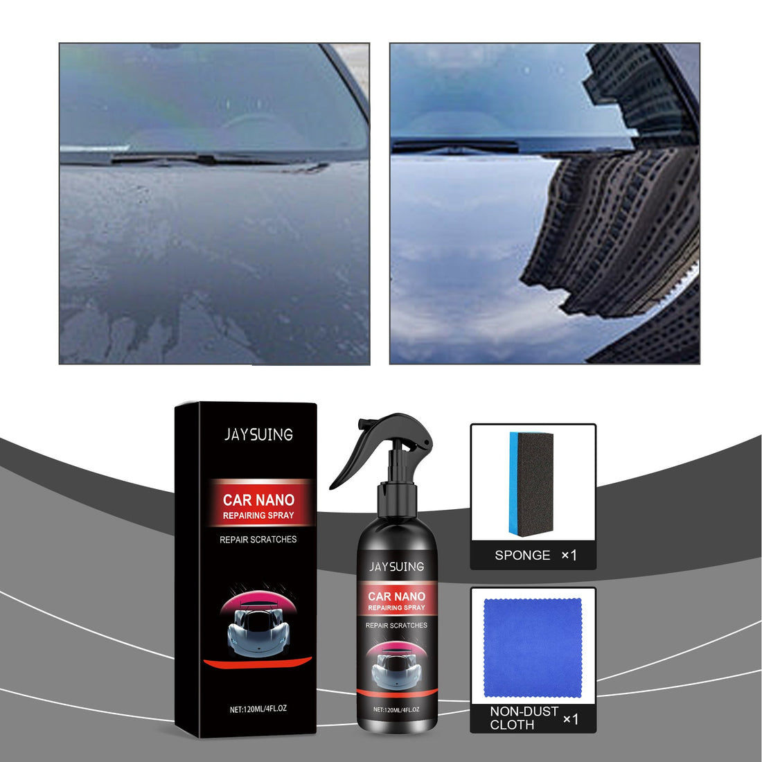 Car Coating Spray Set, Car Paint Polishing Maintenance Anti-Fouling Repair Paint Scratches And Stains Repair