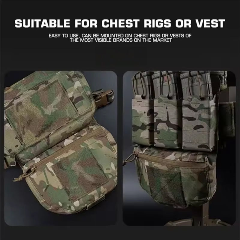 Tactical Hunting Vest with Drop Pouch, for Airsoft &amp; CS, Outdoor Sports