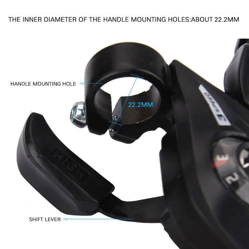 Bike Derailleurs 3x7 21 Speed Switch MTB Bicycle Shifter Levers Brake with Shift Cable Cycling Disc Handle for Bike Trekking