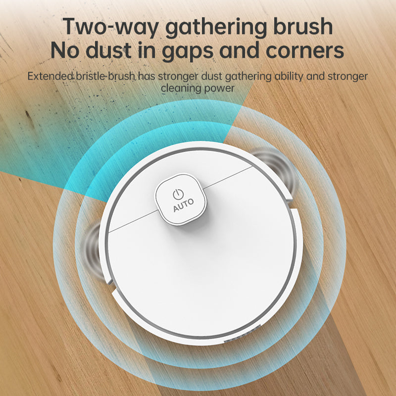 **3-in-1 Sweeping Robot: USB Charging, 1000Pa Suction, Auto-Clean for Pet Hair, Carpets &amp; Floors**