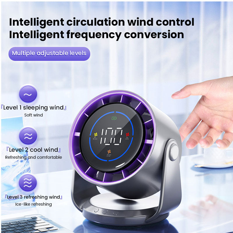 100-Speed Turbo Desktop Fan 6-Inch