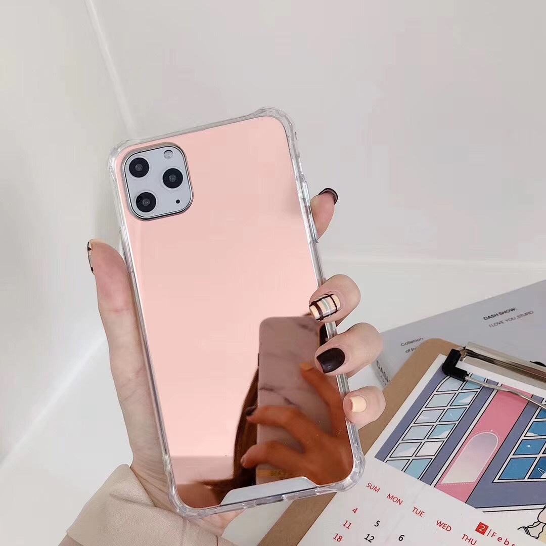 Gasbag Drop Proof Mirror Case for iphone XR XS MAX 13 14 Plus  Airbag Soft TPU Phone Cover