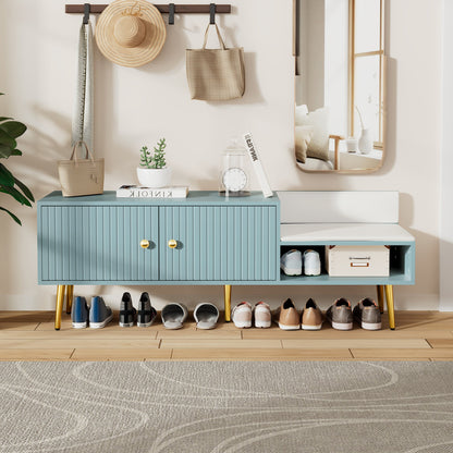 Shoe Storage Bench Tiffany Blue