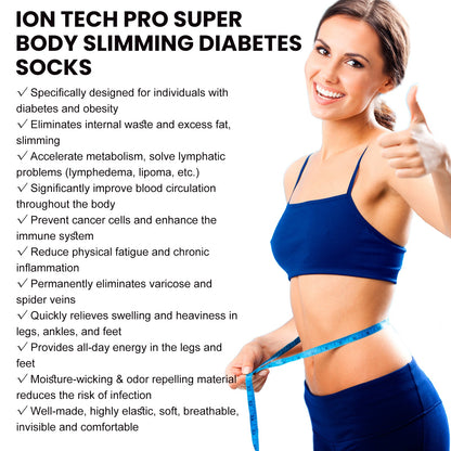 Lon Tech Pro Super Body Slimming Diabetes Socks, Breathable Soft And Comfortable Non-slip Foot Care Socks