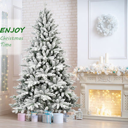 7FT PE&amp;PVC Flocked Christmas tree