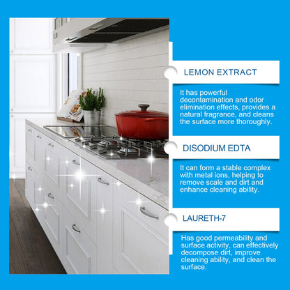 JUE FISH MultiSurface Cleaning Tablets, Kitchen Heavy Oil And Dirt Cleaning Stain Cleaner Effervescent Tablet