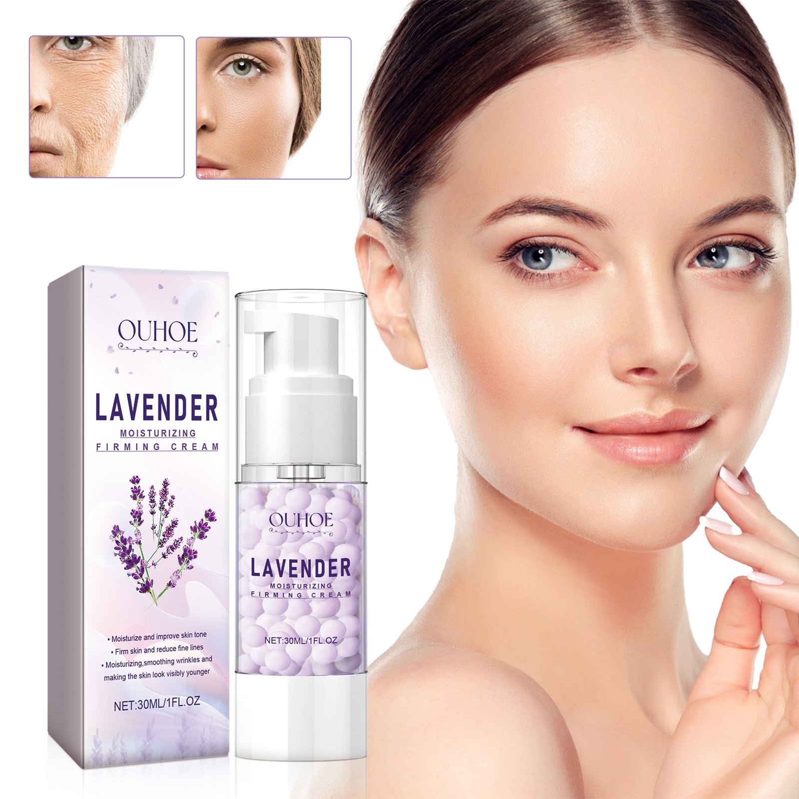 Lavender Moisturizing Firming Cream, Moisturizing Shine Skin Cream Calls Facial Hydrating Lift To Improve