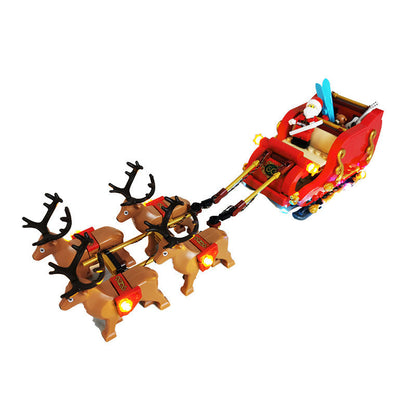 Building block lighting compatible with LEGO 40499 Santa Claus reindeer sled winter LED lights LEGO lights