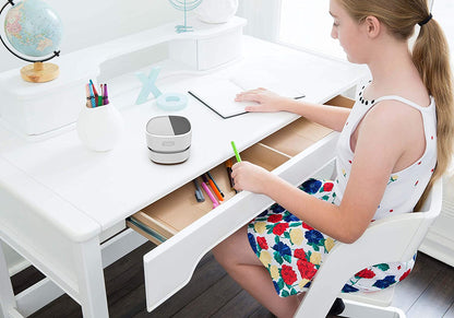 Desktop Vacuum Cleaner, Mini Table Dust Sweeper Energy Saving,High Endurance up to 90 Mins,Cordless&amp;360º Rotatable Design for Keyboard/Home/School/Office(White)