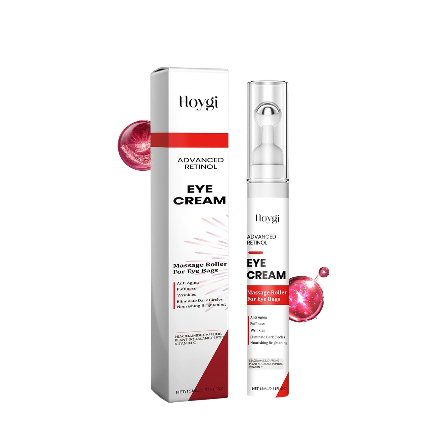 Retinol Eye Cream, Skin Lifting And Moisturizing Eye Care Massage Ball Essence Cream