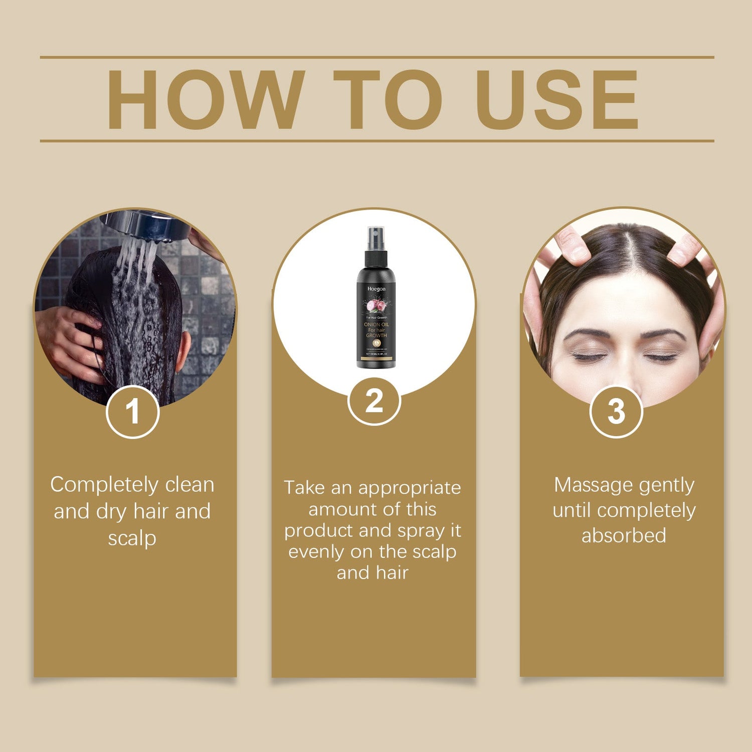Onion Oil Hair Care Essential Oil Spray Gently Hydrates Hair Follicles Brightening Care Moisturizes And Softens Hair