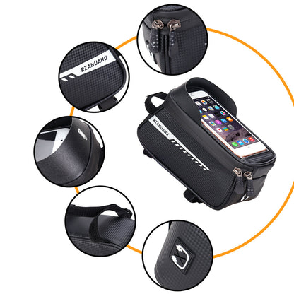 Bicycle Bag Front Beam Bag Upper Tube Bag Mountain Bike Bag Large Capacity Mobile Phone Bag Bicycle Riding Equipment