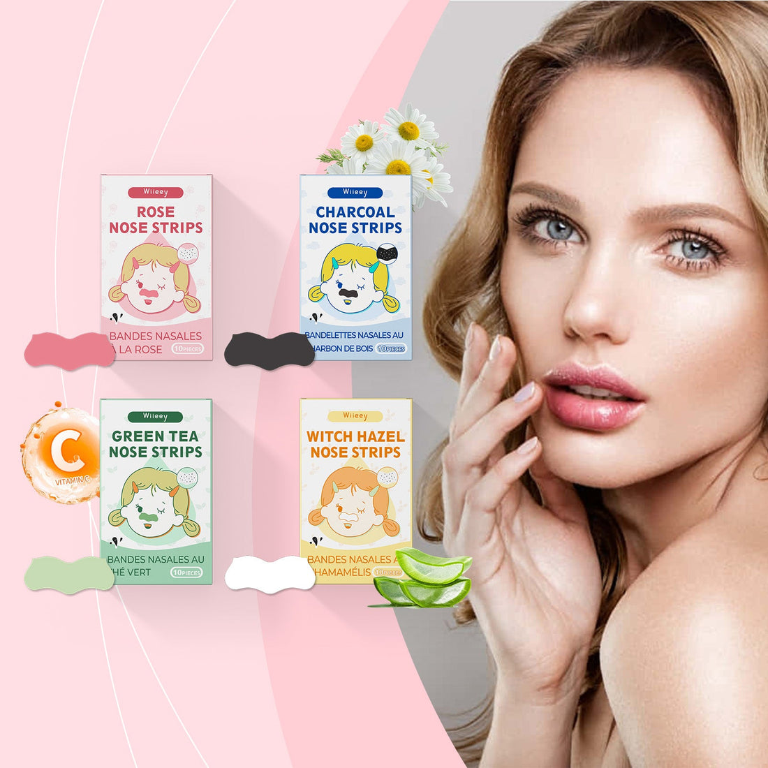 Nose Care Series Gentle Cleansing Of Pores And T-Zone Nose Care Moisturizing And Moisturizing Nose Care Strips