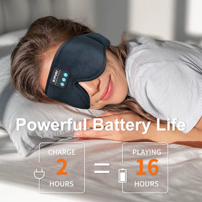 DreamTune 3D: Bluetooth Sleep Mask with Wireless Headset &amp; Adjustable Eye Cover
