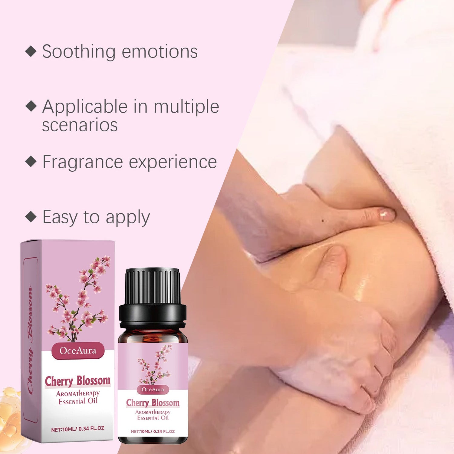 Massage Essential Oil Aromatherapy Massage Oil Soothing Home Office For Women&