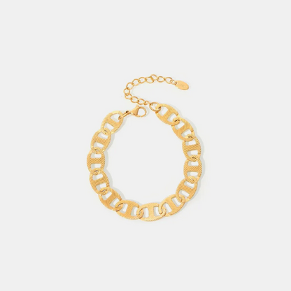 Handmade chain plated with genuine gold titanium steel material women&