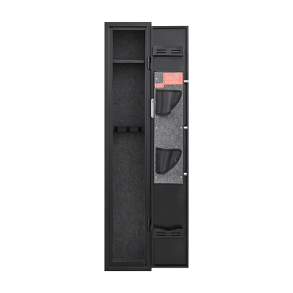 5 gun safes with 3 pistol pockets, quick access biometric adjustable heavy-duty gun rack mounted gun safes