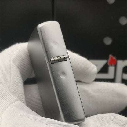 Zippo Treasure Lighter Chrome Matte Logo 205ZL
