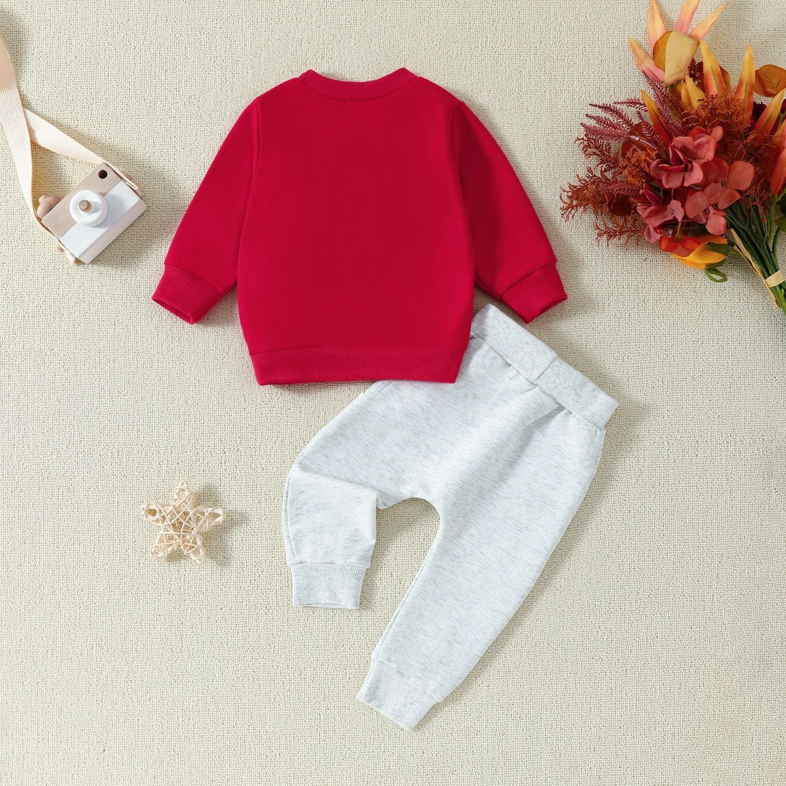 Kids Letter Hoodie &amp; Pants Set