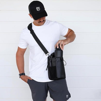 Magnetic Sling Bag for Men &amp; Women. Ideal as a gym, travel, and work bag. Keeps your belongings off the dirty gym floor.