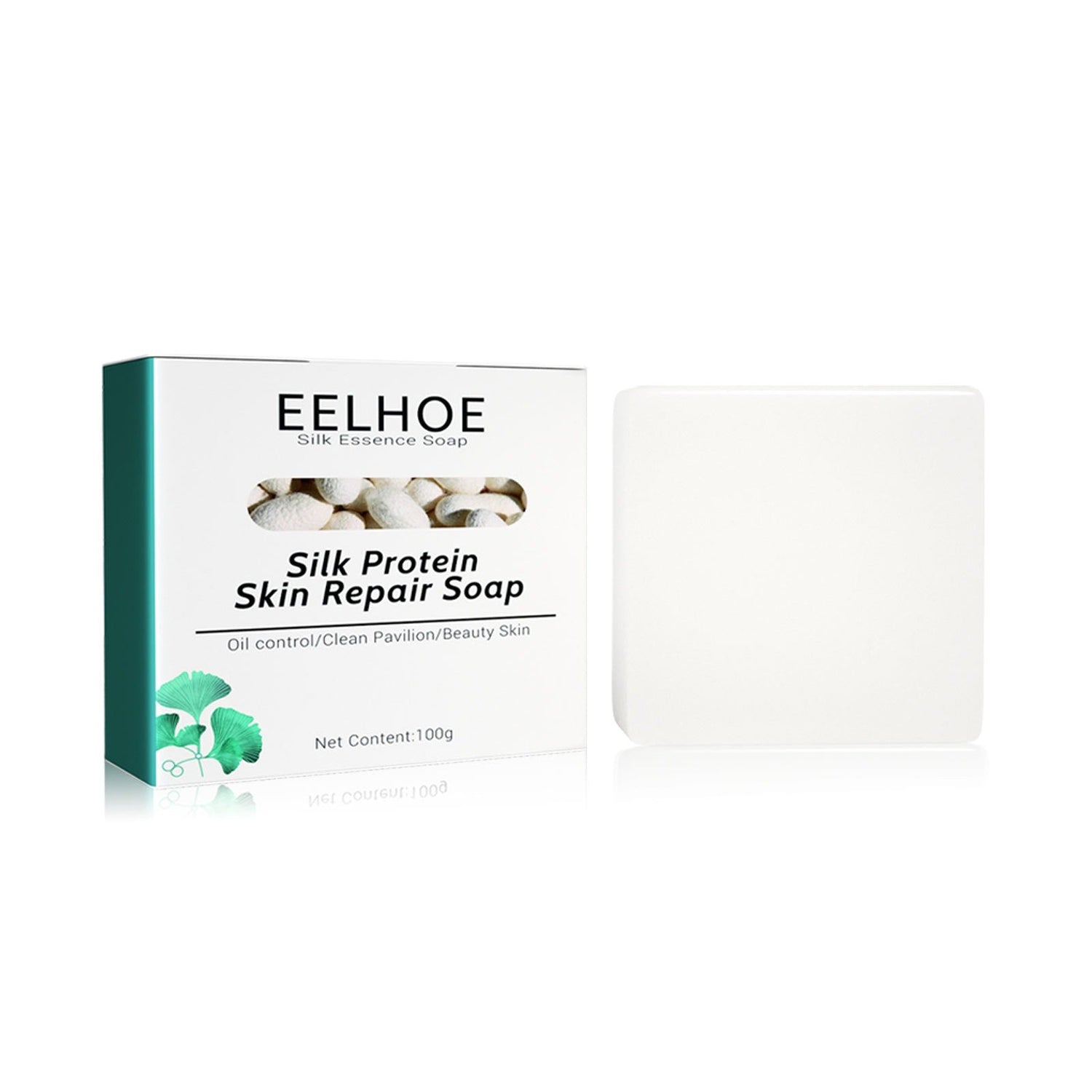 EELHOE Silk Goat Milk Hand Soap Deep Cleansing&amp;Repairing Skin Moisturizing&amp;Tender Silk Goat Milk Cleansing Soap