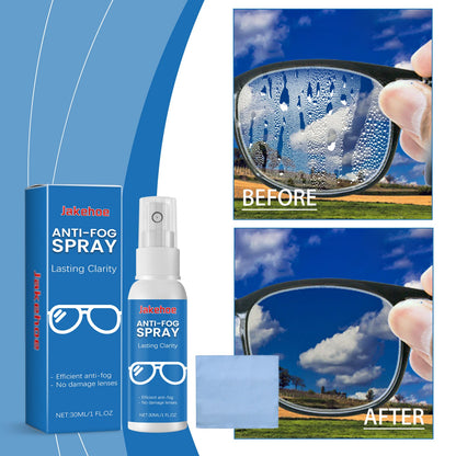 Glasses Anti-Fogging Cleaning Spray, Glasses Anti-Fogging Clear Vision Cleaning Lens Maintenance Spray