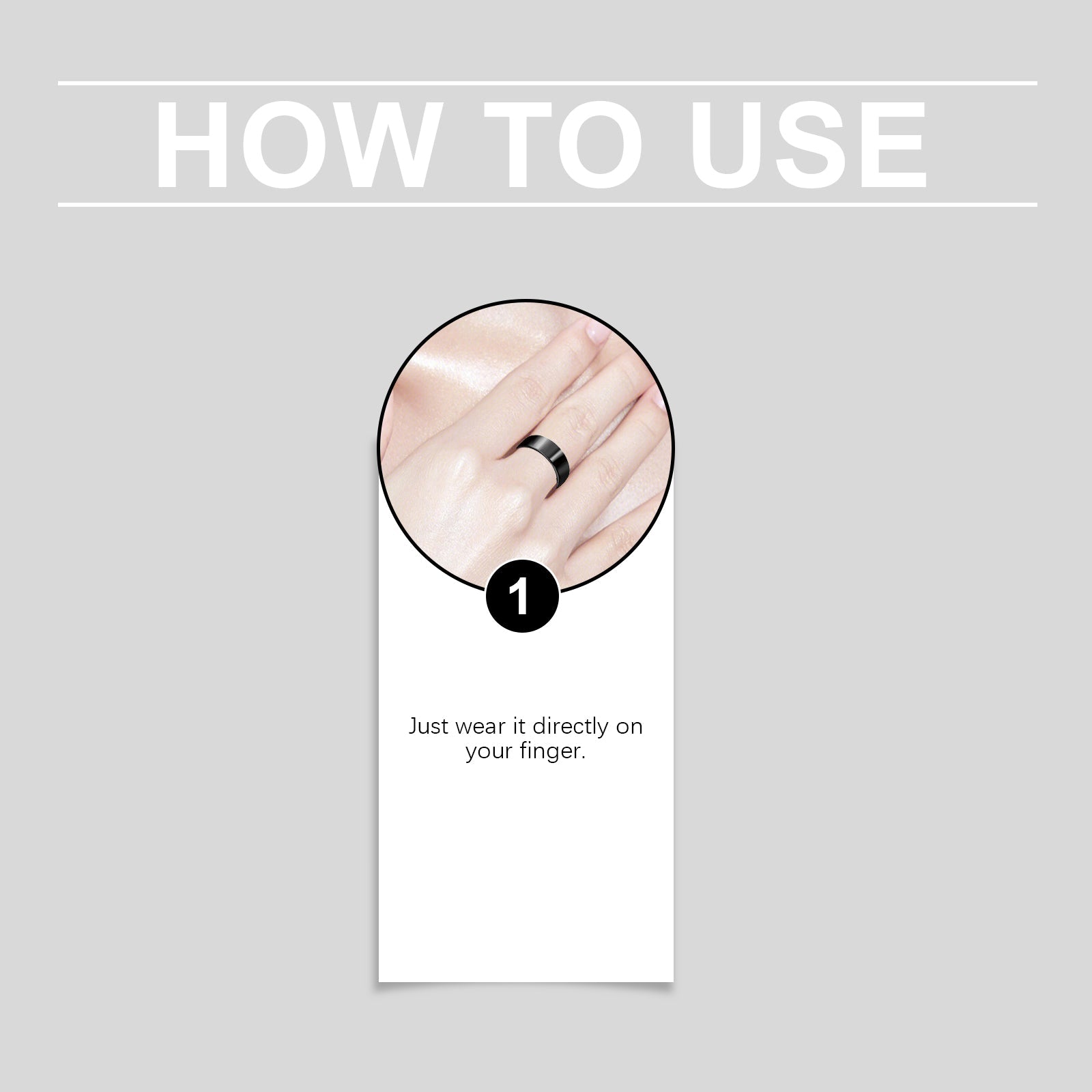 Black Magnet Ring