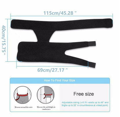 Fitness leg protectors to prevent muscle strain, hip straps to prevent groin strain, exercise thigh and knee protectors