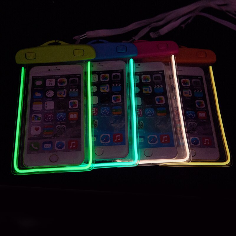 Waterproof Case for Samsung Galaxy s8 J5 s4 s5 s6 s7 Grand Prime Case Underwater Luminous Pouch Cas