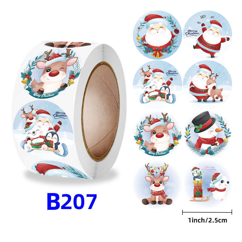 Christmas gift stickers decorative sealing sticker Merry Christmas Reward Self-adhesive labels Children&