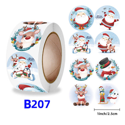 Christmas gift stickers decorative sealing sticker Merry Christmas Reward Self-adhesive labels Children&