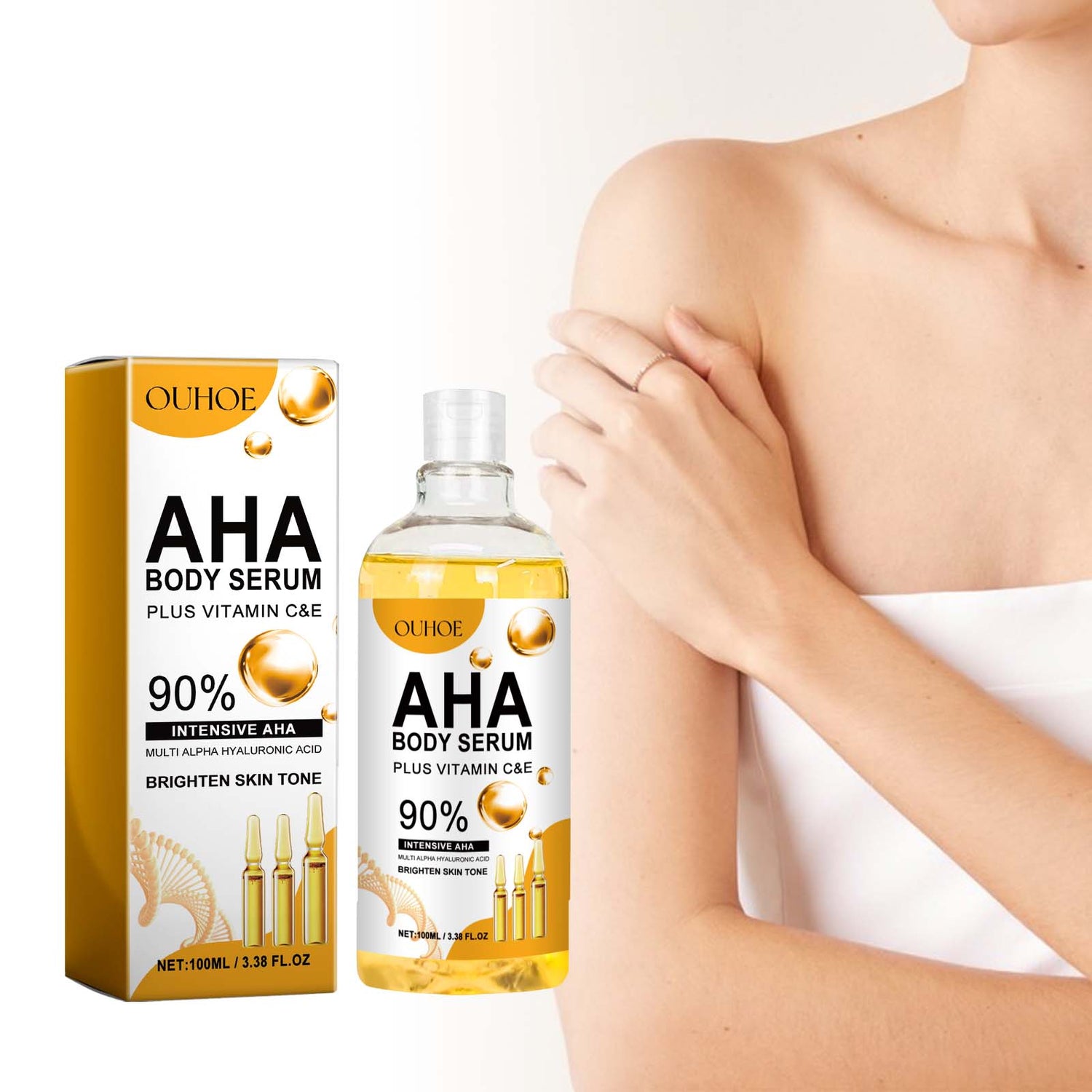 Ouhoe Fruit Acid Facial Body Essence Series, Moisturizing, Moisturizing, Brightening And Firming Skin Essence