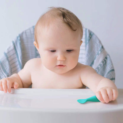 Hot selling silicone baby soft spoon, food grade children&