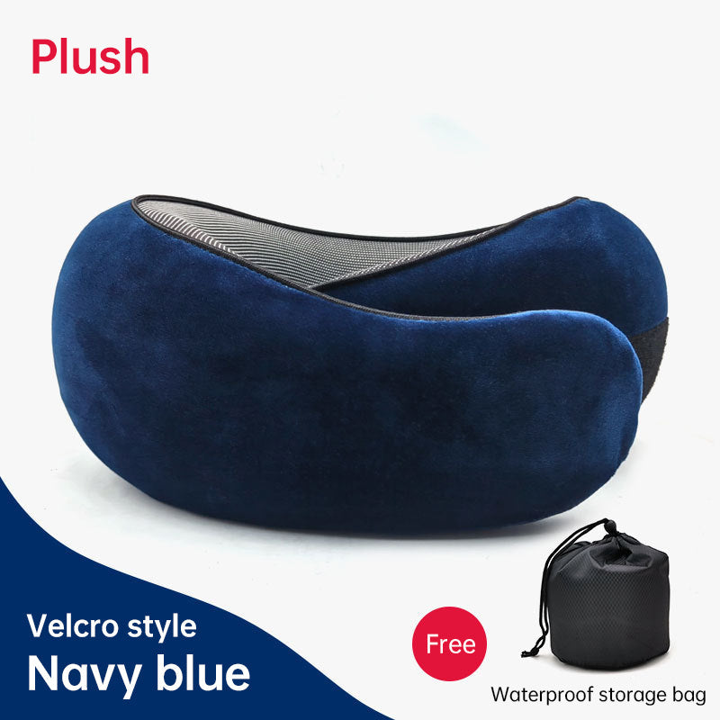 Memory Foam Neck Travel Pillow: Soft, 360° Head Support, for Home, Plane &amp; Car