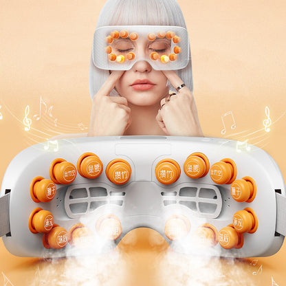New Arrival Dry Eye Massage And Heating Steam Eye Massage Equipment Vibration Electric Eye Steam Massager