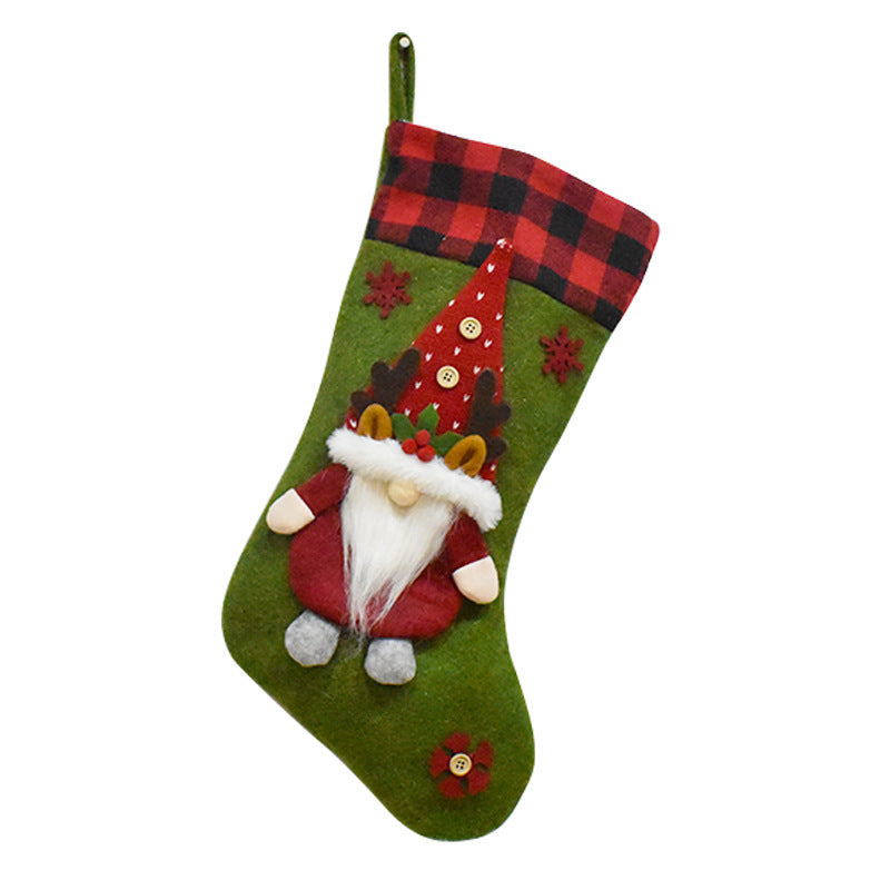 Christmas Decoration Gift Faceless Doll Christmas Socks Pendant Santa Claus Children&