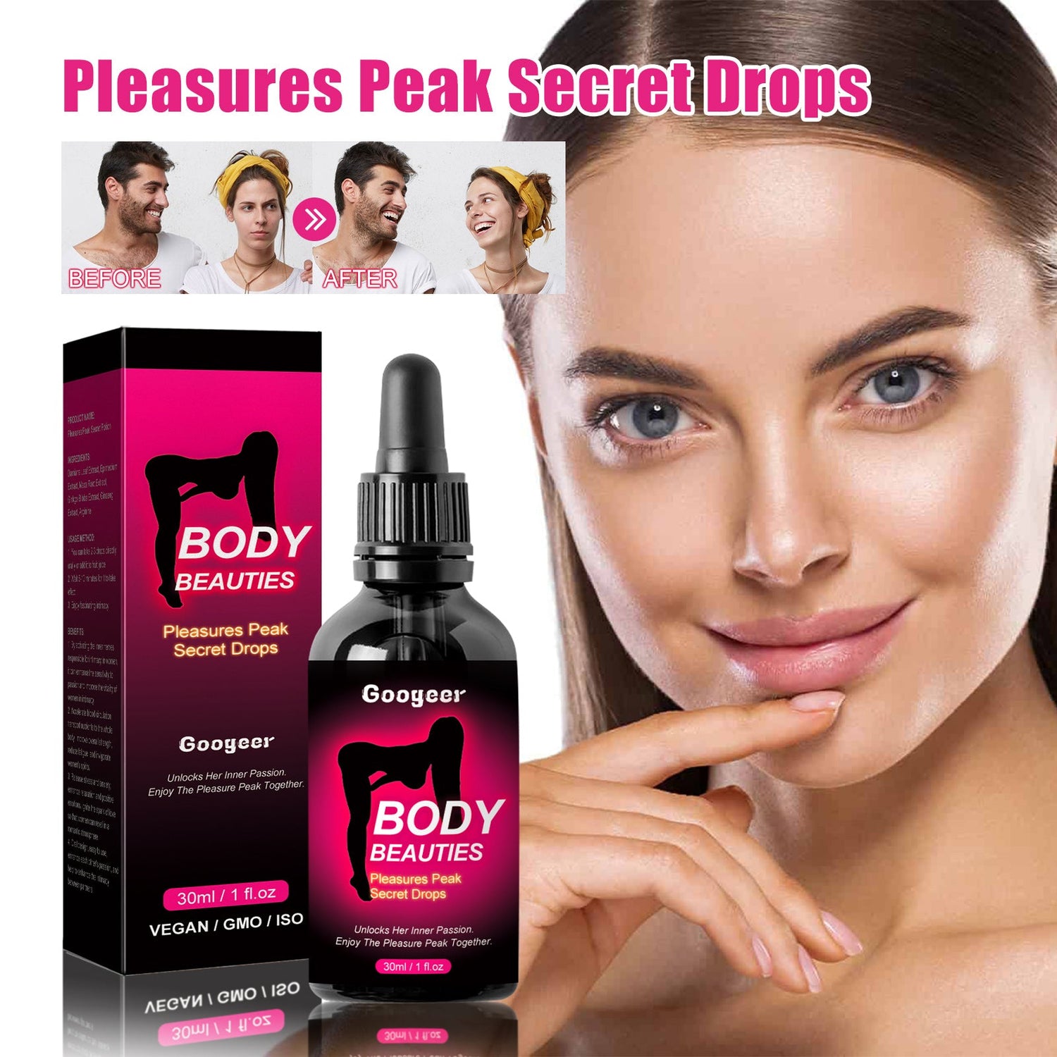 Feminine Care Drops, Moisturizing Gentle Massage Health Care Drops For Women&