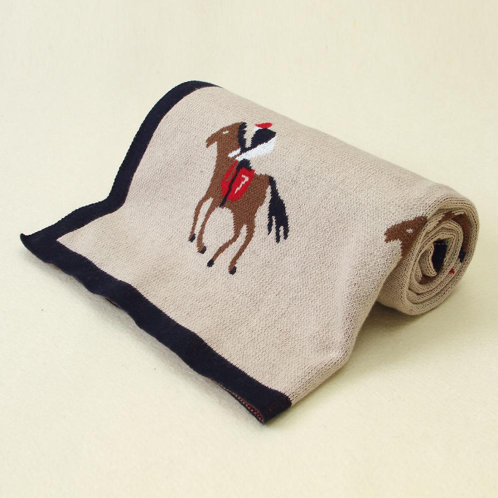 Knitted Baby Cartoon Blanket