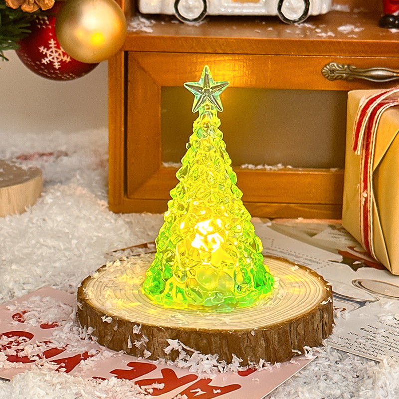 Christmas Star Tree Night Light LED Room Decoration Iceberg Atmosphere Light Children&