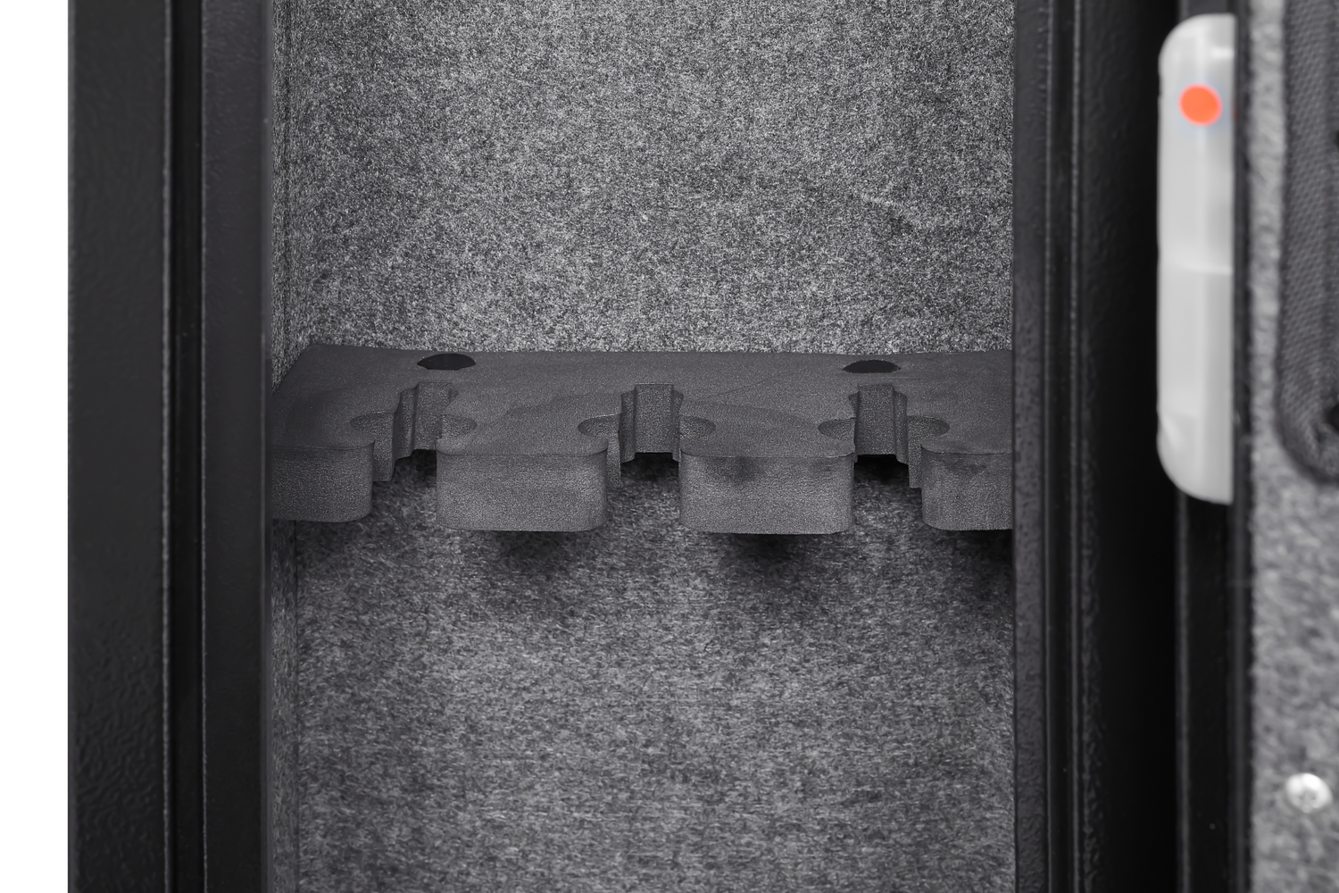 5 gun safes with 3 pistol pockets, quick access biometric adjustable heavy-duty gun rack mounted gun safes