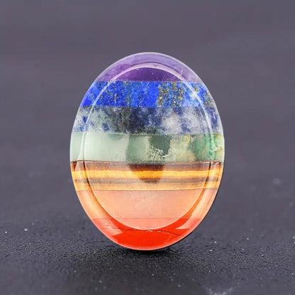 Thumb Worry Stones Oval Massage Quartz Healing Crystal Chakra Energy Therapy Meditation Spiritual Natural Gemstone Decor