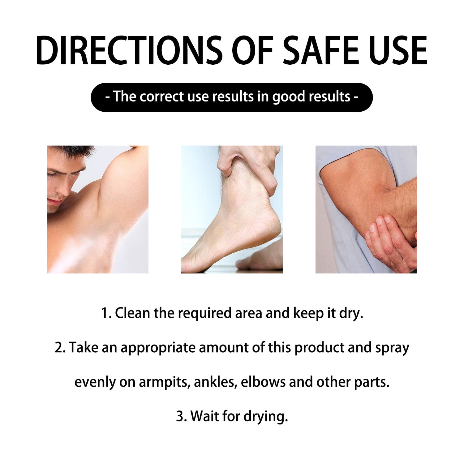 Antiperspirant, Underarm Sweat Odor Body Odor Cleansing Refreshing Fragrance Spray