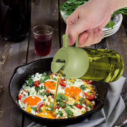 2-in-1 Kitchen Olive Oil Dispenser, Oil Sprayer, Grilling &amp; Picnic Tools