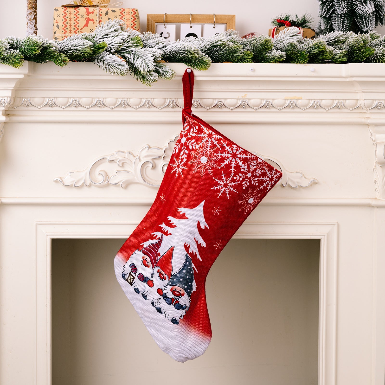 Christmas Decorations Rudolf Printed Christmas Socks Children&