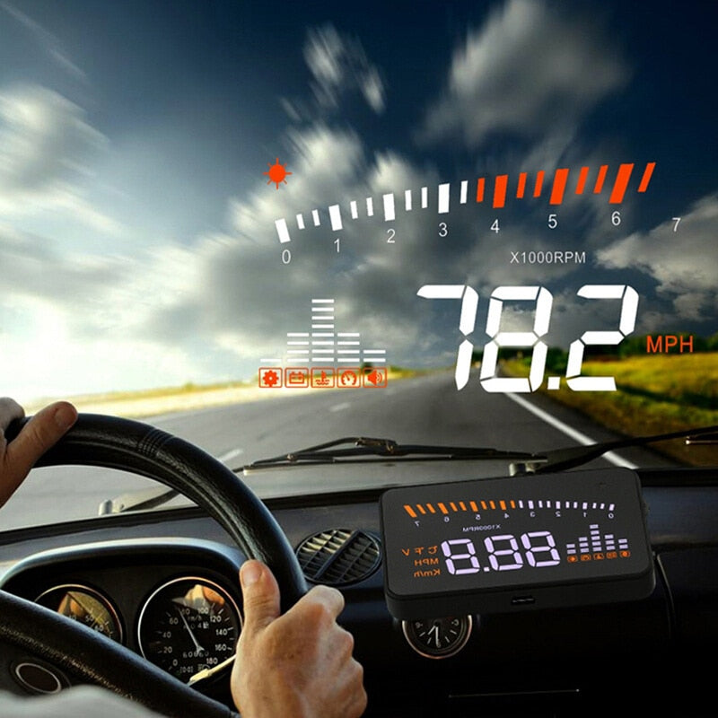 X5 Car HUD OBD Speed Display