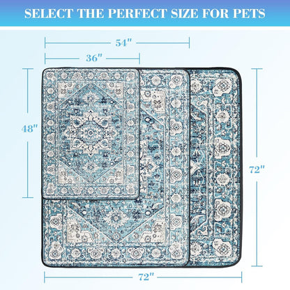 Scandinavian Minimalist Carpet Pet Mat, Stain-Resistant and Easy to Clean Sofa Coffee Table Mat, Urine-Proof Cat and Dog Pad