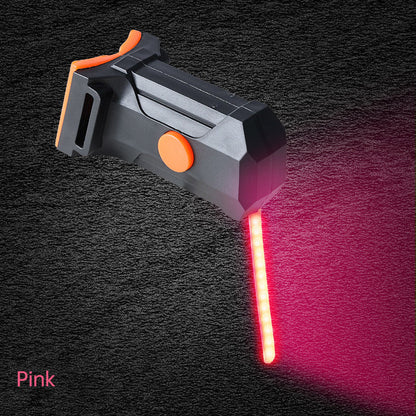 LED Bike Tail Light 6 Colors USB Charging Mountain Road Bike Light Portable Riding Equipment Running Water Light