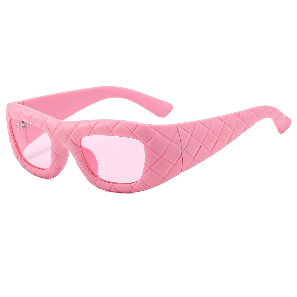 Weaving design frame, personalized fashion sunglasses, men&