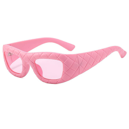 Weaving design frame, personalized fashion sunglasses, men&