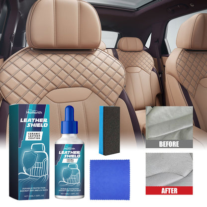 Ceramic Leather Coating, Automotive Interior Seat Leather Protection Refurbished Bright Curing Coating Liquid